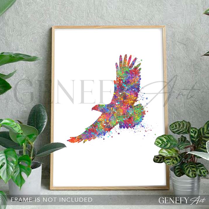 Eagle Watercolour PrintX