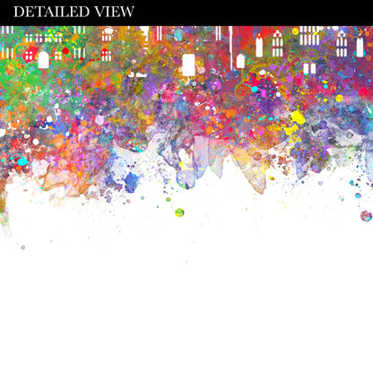Edinburgh Skyline Watercolour Print - Genefy Art