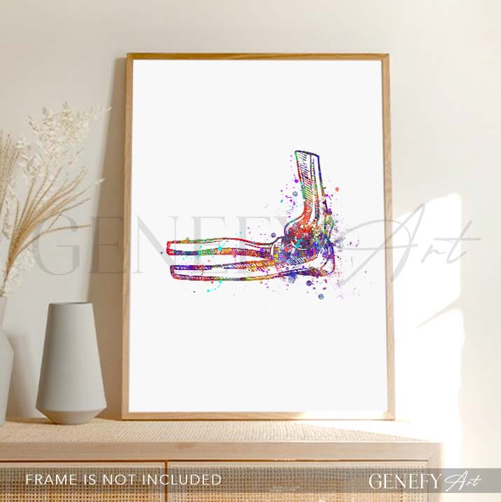 Elbow Joint Watercolour Print