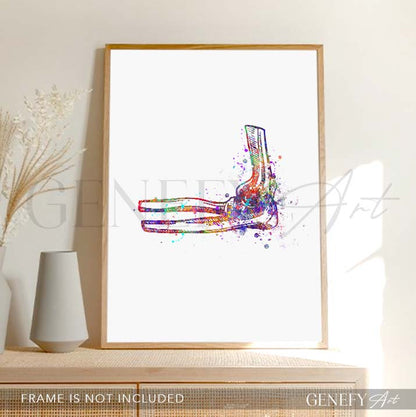Elbow Joint Watercolour Print