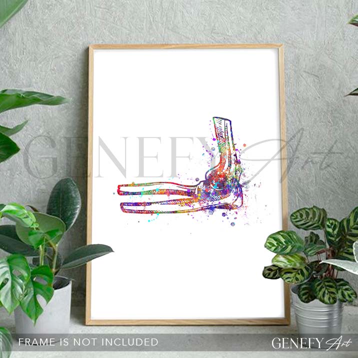 Elbow Joint Watercolour Print