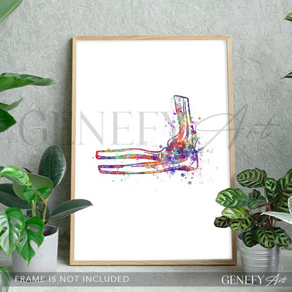 Elbow Joint Watercolour Print