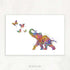 Elephant Chasing Butterflies Art Print - Genefy Art