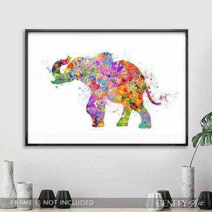 Elephant Watercolour Art