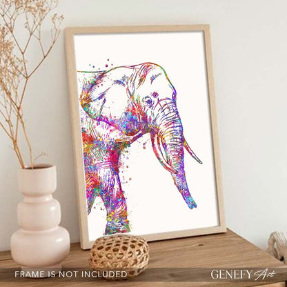 Elephant Watercolour Art