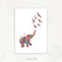 Elephant Chasing Birds Art Print - Genefy Art