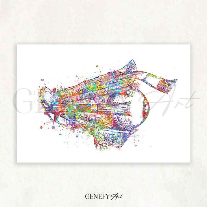 Eye Anatomy Watercolour Print