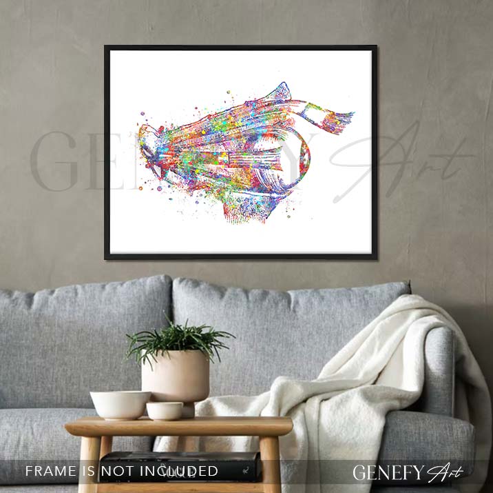 Eye Anatomy Watercolour Print