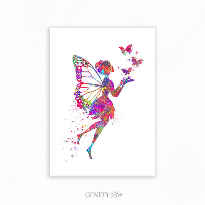 Fairy Watercolour Art Print