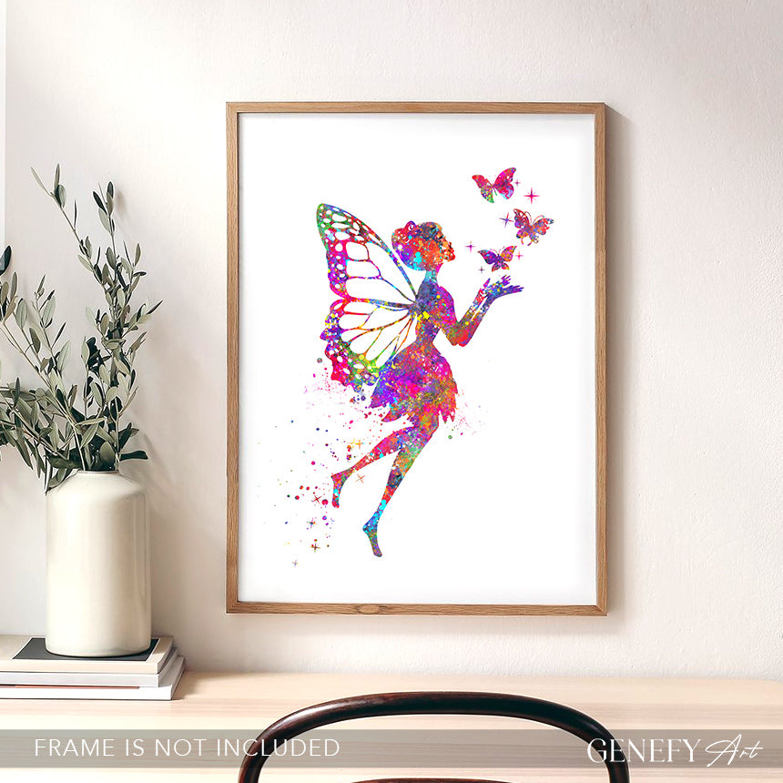 Fairy Watercolour Art Print