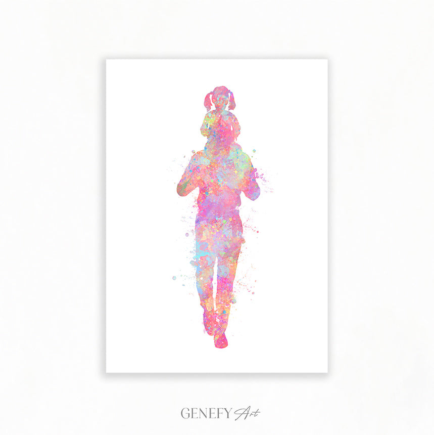 Father and Daughter Art Print