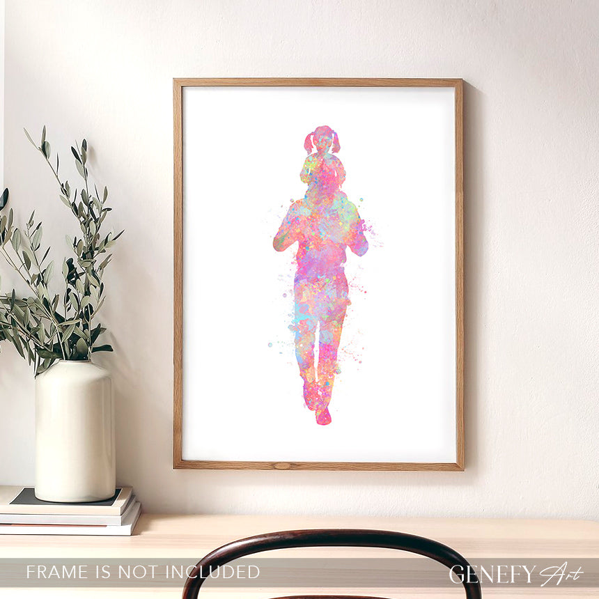 Father and Daughter Art Print