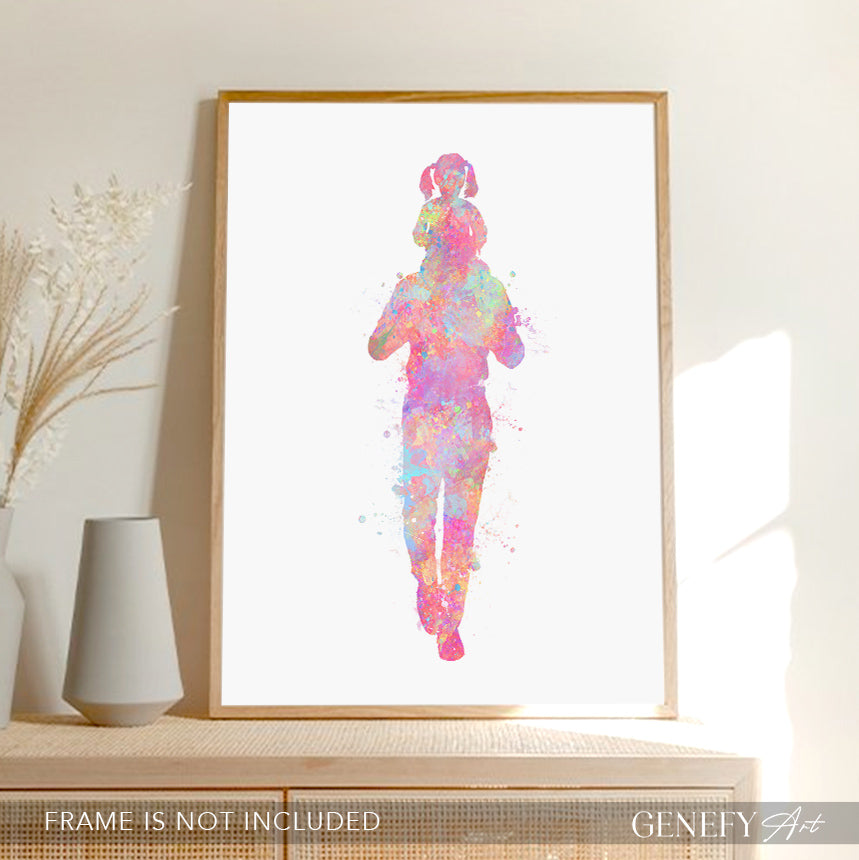 Father and Daughter Art Print