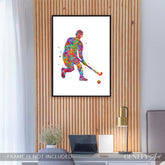 Male Field Hockey Print