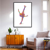 Figure Skating Watercolour Art Print