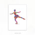 Figure Skating Watercolour Art Print