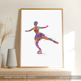 Figure Skating Watercolour Art Print
