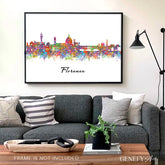 Florence Skyline Watercolour Print - Genefy Art