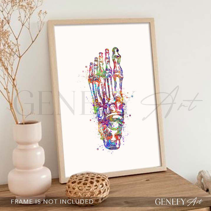 Foot Bones Watercolour Print