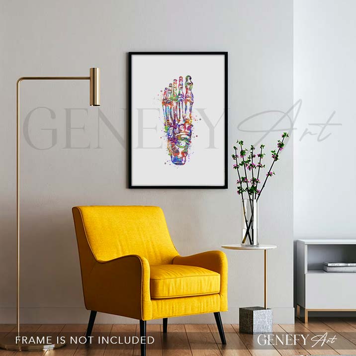 Foot Bones Watercolour Print