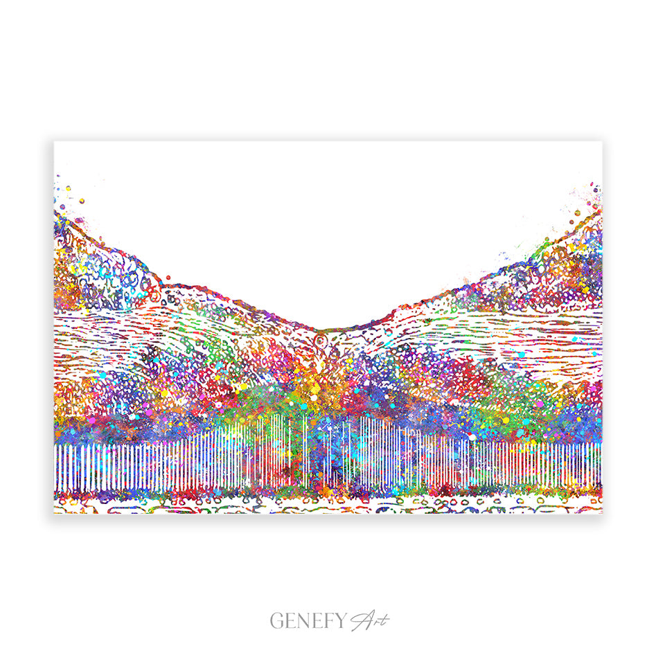 Fovea Centralis Watercolour Art Print