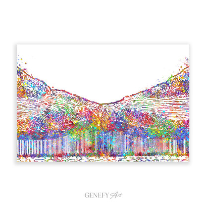 Fovea Centralis Watercolour Art Print