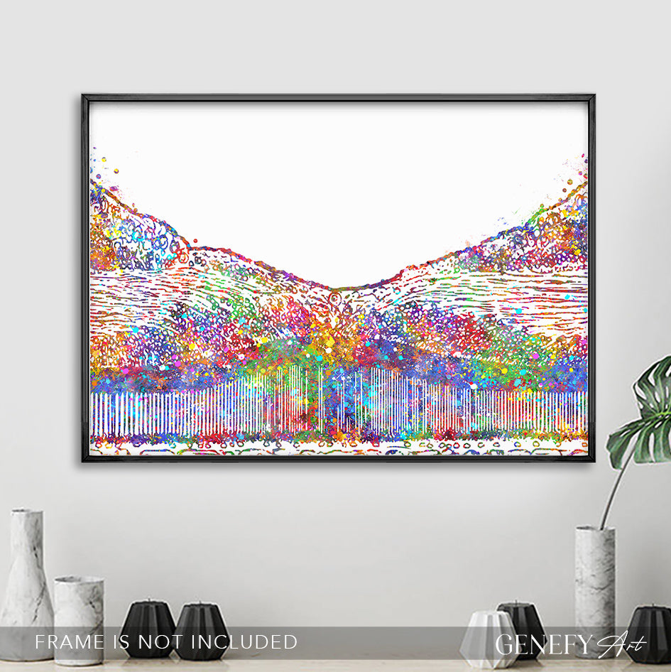Fovea Centralis Watercolour Art Print