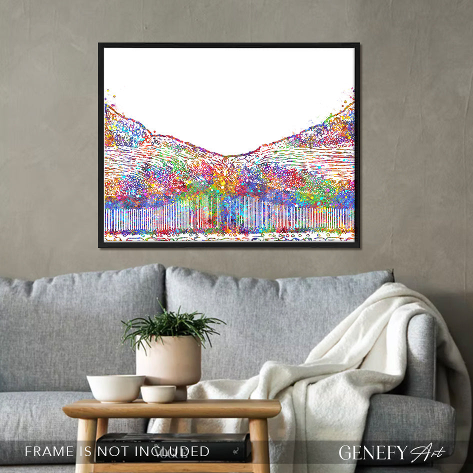 Fovea Centralis Watercolour Art Print