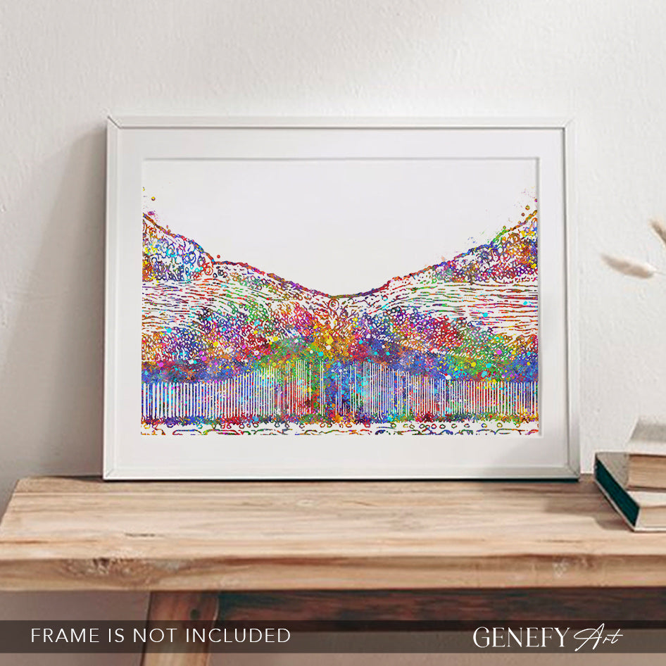 Fovea Centralis Watercolour Art Print