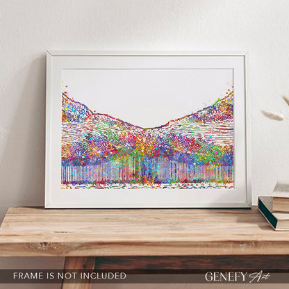 Fovea Centralis Watercolour Art Print