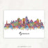 Syracuse Skyline Watercolour Print - Genefy Art