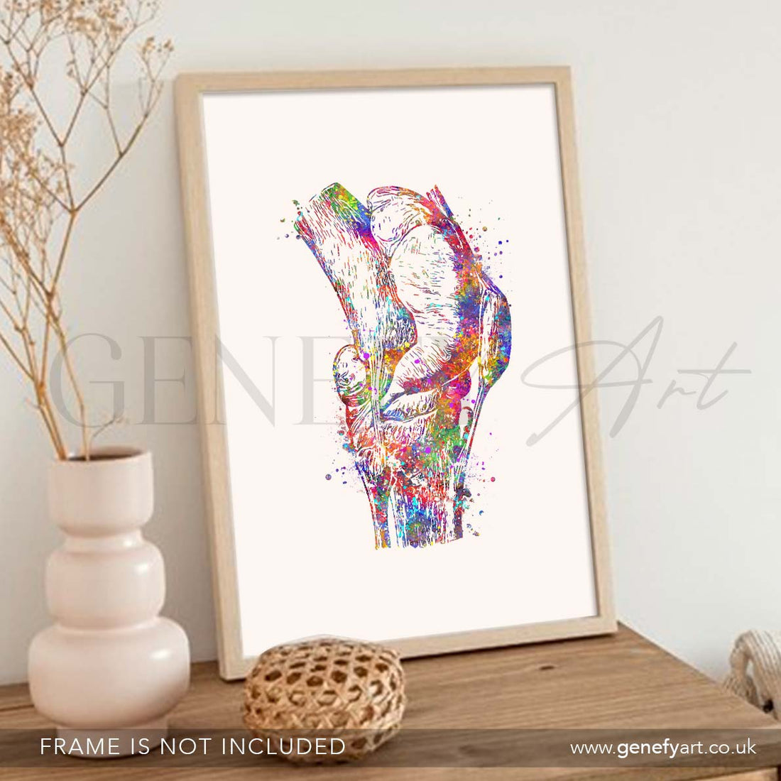 Knee Joint Watercolour Print