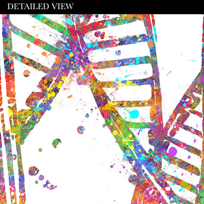 DNA Watercolour Art Print