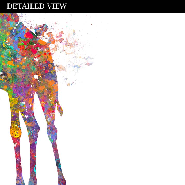 Giraffe Family Print Watercolour Art - Genefy Art