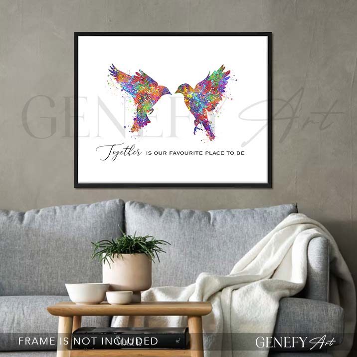 Goldfinch Bird Watercolour Print