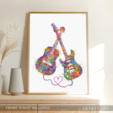 Guitar Watercolour Art