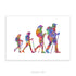 Hiking Family of 4 Watercolour Art (with daughters)