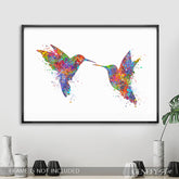 Hummingbird Watercolour Art - Genefy Art
