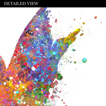 Hummingbird Love Quote Watercolour Art Print