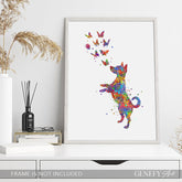 Jack Russell and Butterflies