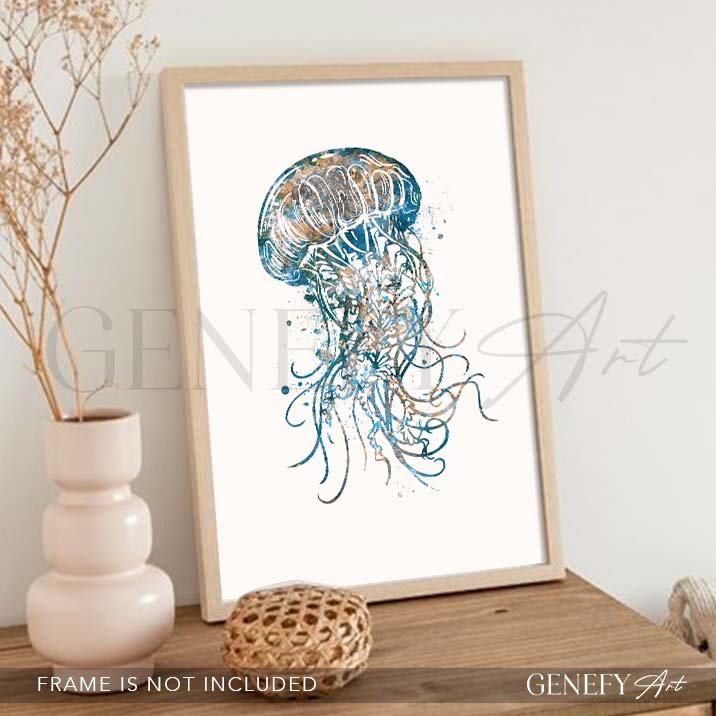 Jellyfish Watercolour Print