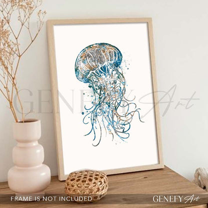 Jellyfish Watercolour Print