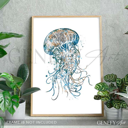 Jellyfish Watercolour Print