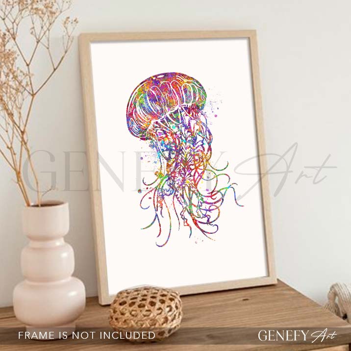 Jellyfish Watercolour Print