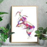 Biting Lips Watercolour Art Print - Genefy Art