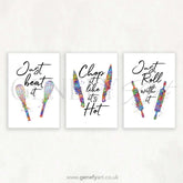 Kitchen Quote Watercolour Print Set of 3 - Genefy Art