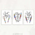 Kitchen Quote Watercolour Print Set of 3 - Genefy Art