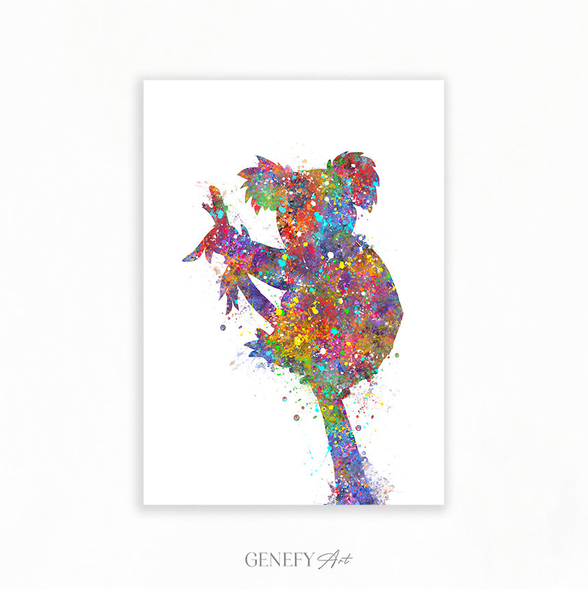 Koala Bear Watercolour Art Print