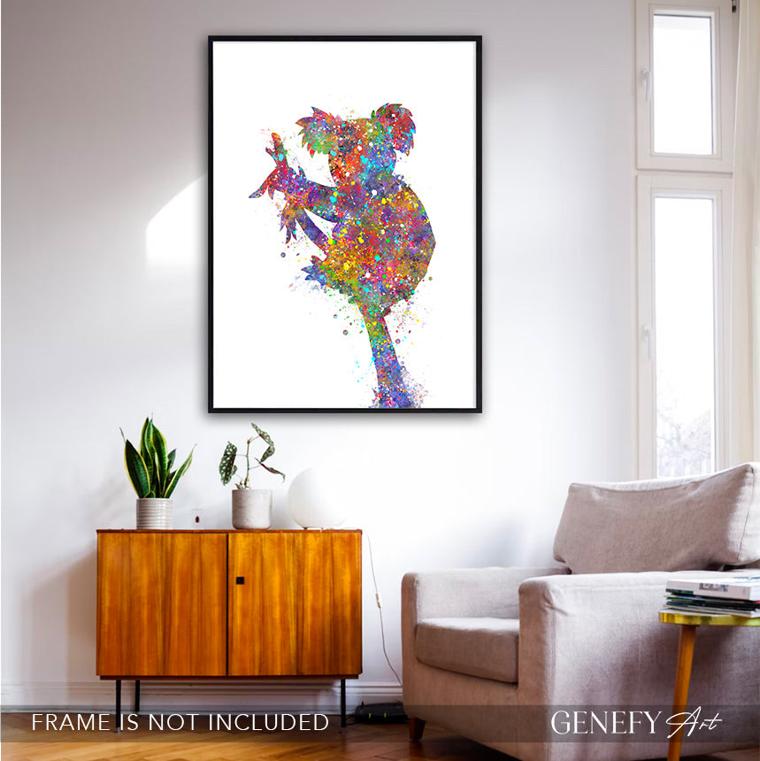 Koala Bear Watercolour Art Print