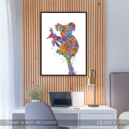 Koala Bear Watercolour Art Print